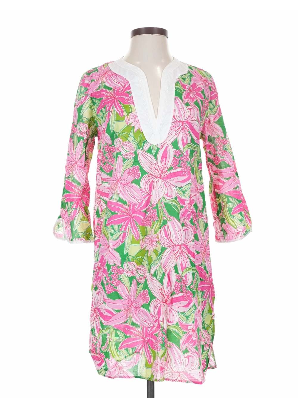 Lilly Pulitzer Pink & Green Floral Tunic